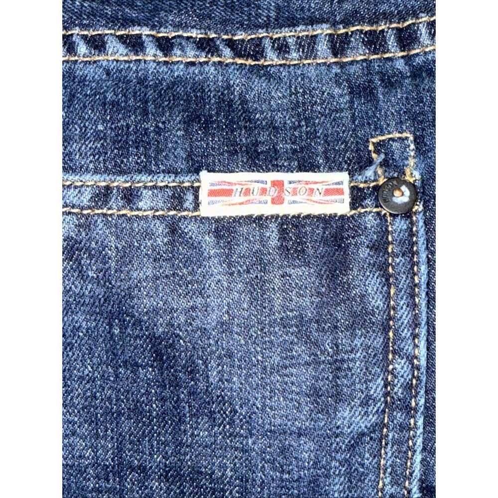 Hudson Blue Denim Jeans Men's Size 38 Button Fly Made In USA - Picture 3 of 14